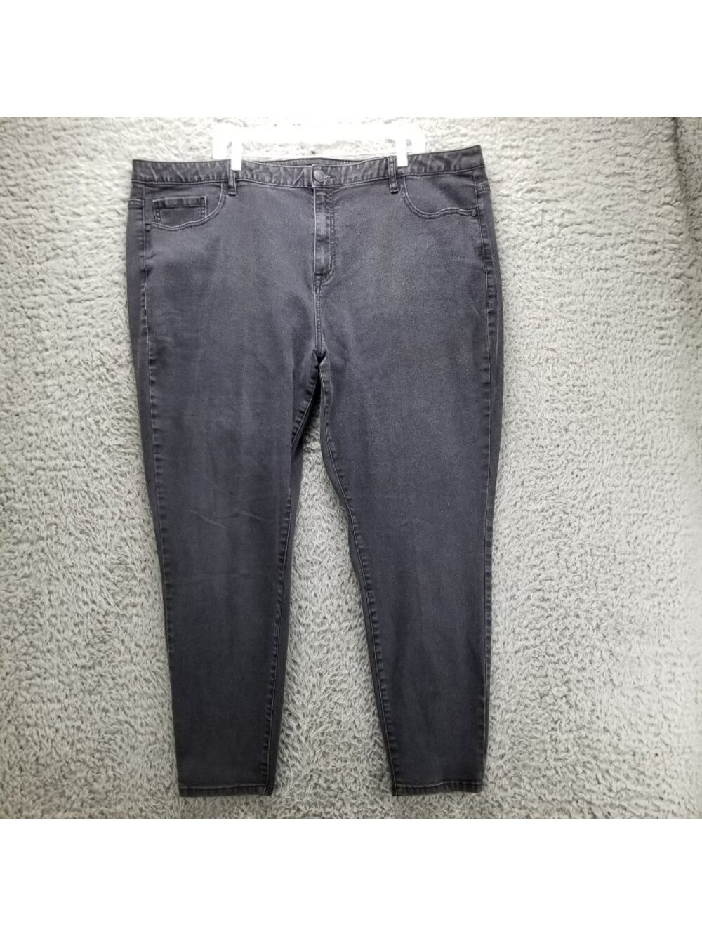 Lane Bryant Jeans Womens 26 Plus Black Genius Fit Skinny Black Stretch *Read*